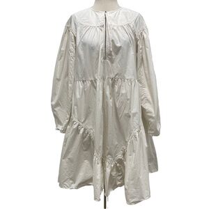 Ulla Johnson Cream Long Sleeve Dress